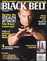 Tony Blaur on Black Belt Magazine Cover